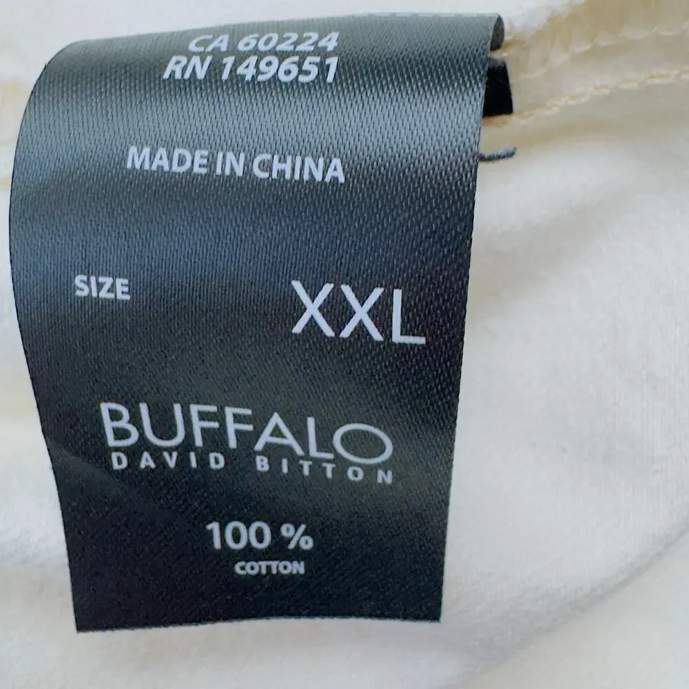 Buffalo David Bitton Cream Classic Timeless Trucker Denim Jacket Women's XXL